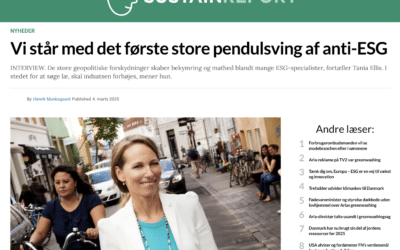 Vi står med det første store pendulsving af anti-ESG