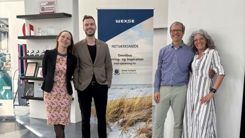 Fra venstre Tania Ellis, Charlie Houkjær Klausen, Jesper Jerlang og Sanne With.