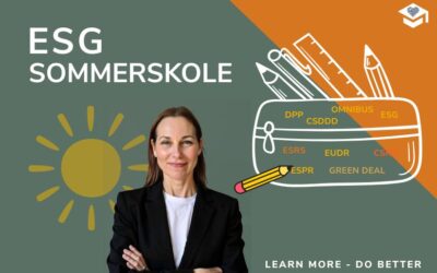 ESG Sommerskole: Få viden og værktøjer i din sommerferie