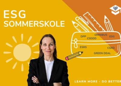 ESG Sommerskole: Få viden og værktøjer i din sommerferie