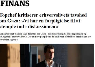 Etisk lederskab kræver mod: Topchef presser på for åbenhed om Gaza