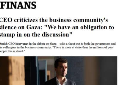 Ethical leadership demands courage: Chief executive pushes for transparency on Gaza