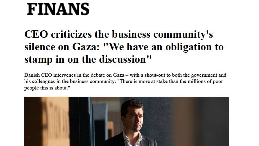 Ethical leadership demands courage: Chief executive pushes for transparency on Gaza
