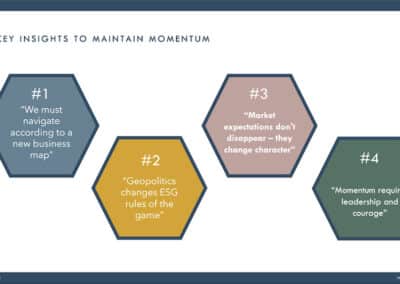 4 key insights to keep your ESG momentum in a changing world