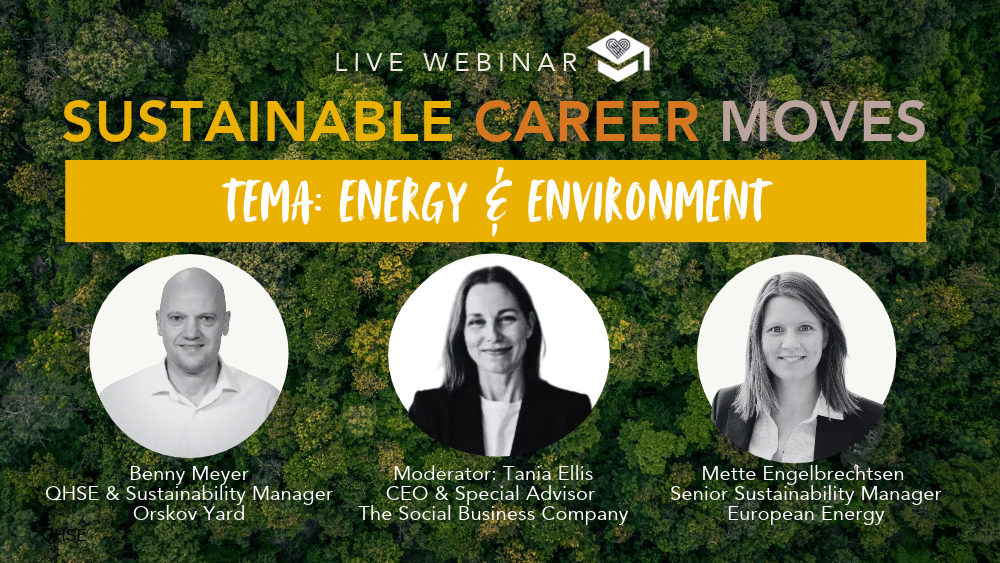 Sustainable Career Moves I Energy & Environment I 6. oktober 2026 Sustainable Career Moves I Energy & Environment I 6. oktober 2026