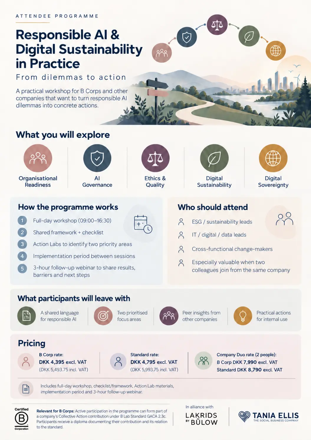 Attendee programme – Responsible AI & Digital Sustainability in Practice